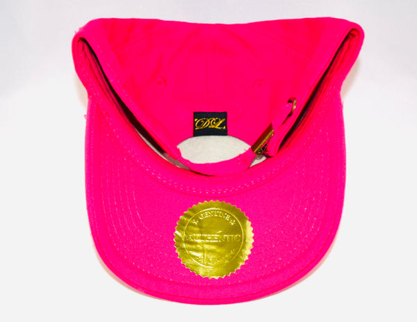 Signature Ruby Eye Lion-Emblem Medallion Fuchsia Pink Cap