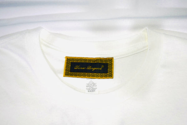 Crown Logo Emblem Short Sleeve T-Shirt in White